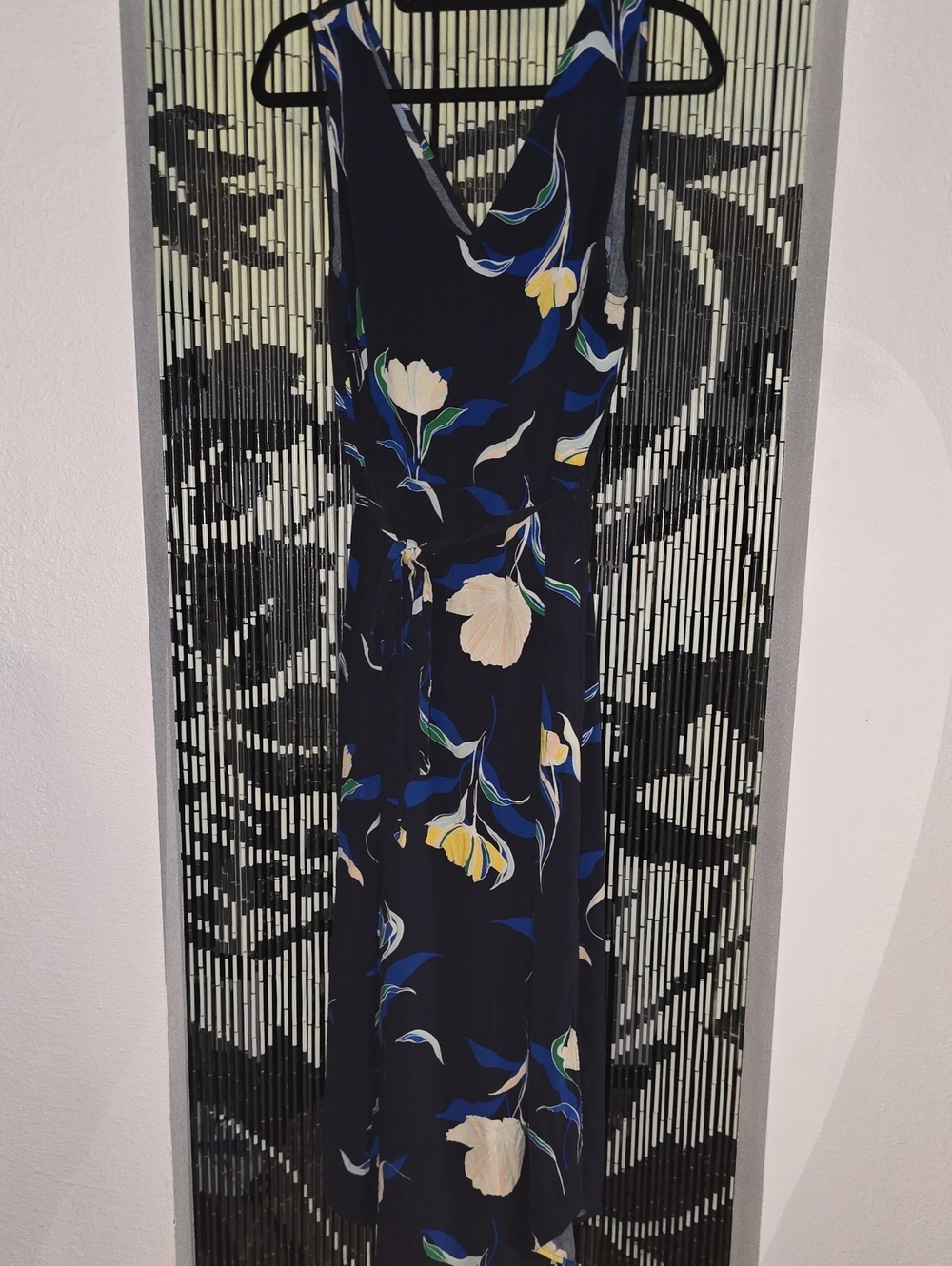 a new day Navy Maxi Dress with Blue, Yellow & Cream Floral Print